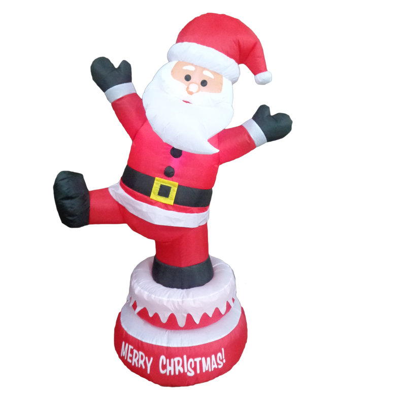 The Holiday Aisle Christmas Animated Inflatable Santa Claus & Reviews